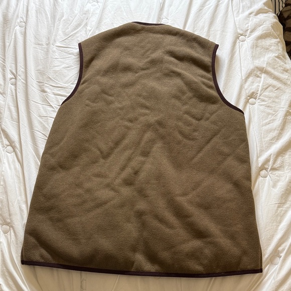 Barbour Warm Pile Waistcoat Zip-In Liner - Size 42 fur vest Vintage - Picture 4 of 9